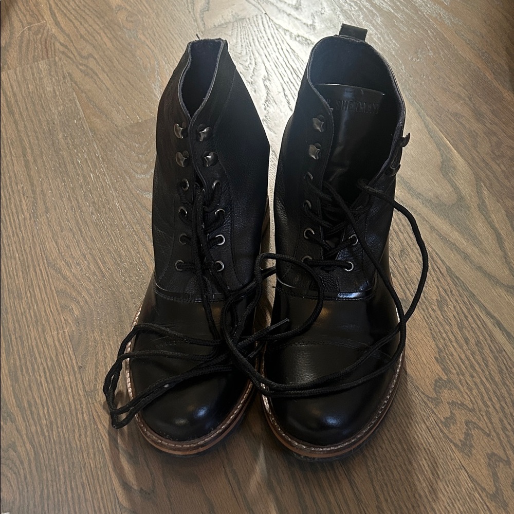 Ben Sherman Black Leather Men's Boots